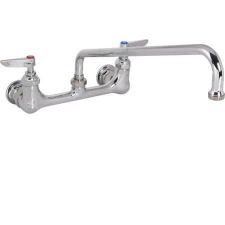 T&S Brass Faucet, 8"Wall , 14"Spt, Leadfree B-2299